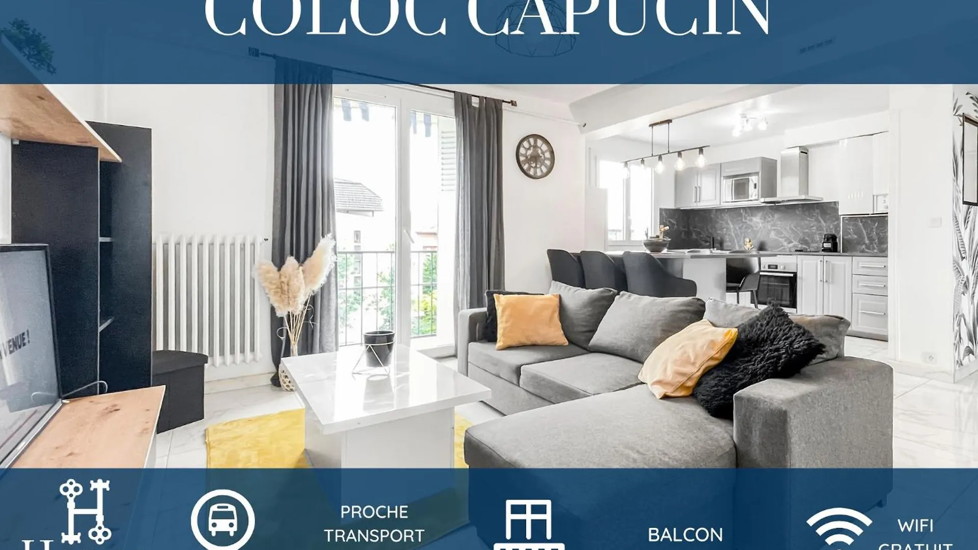 Coloc Capucin - Belle Colocation Avec 3 Chambres Independantes / Balcon Prive / Parking Collectif / Wifi Gratuit Annemasse